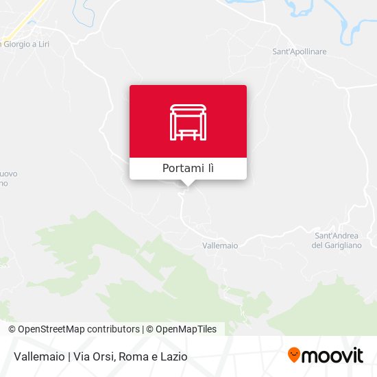 Mappa Vallemaio | Via Orsi