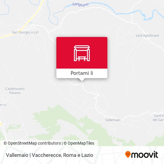 Mappa Vallemaio | Vaccherecce