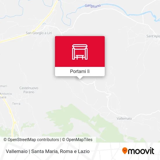Mappa Vallemaio | Santa Maria