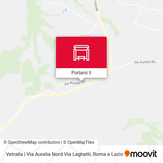 Mappa Vetralla | Via Aurelia Nord Via Laghetti