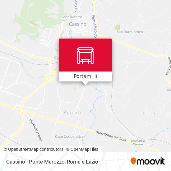Mappa Cassino | Ponte Marozzo