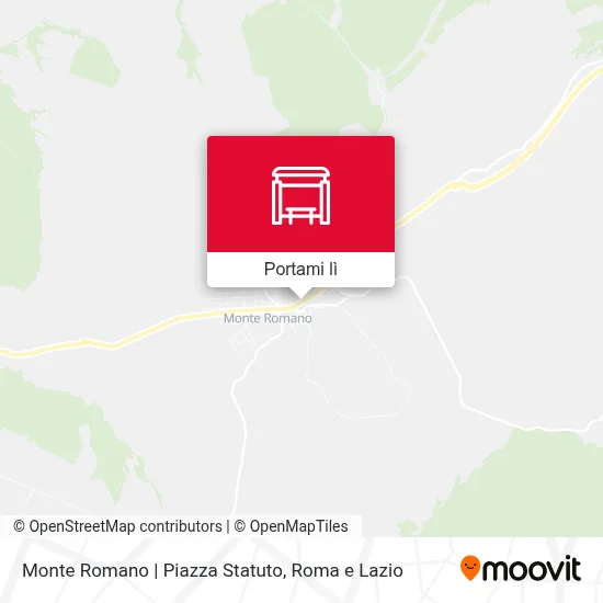 Mappa Monte Romano | Piazza Statuto