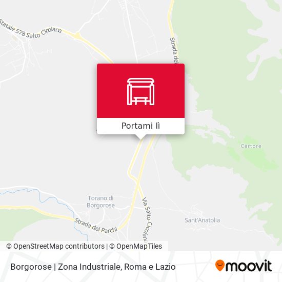 Mappa Borgorose | Zona Industriale