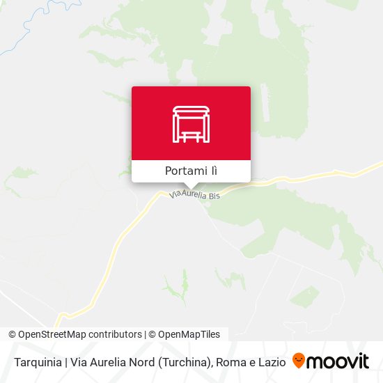 Mappa Tarquinia | Via Aurelia Nord (Turchina)