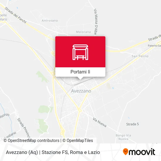 Mappa Avezzano (Aq) | Stazione FS