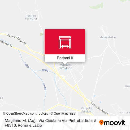 Mappa Magliano M. (Aq) | Via Cicolana Via Pietrobattista # F8310