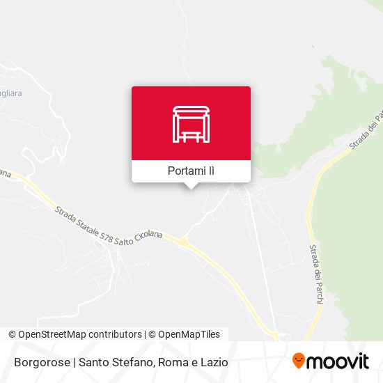 Mappa Borgorose | Santo Stefano