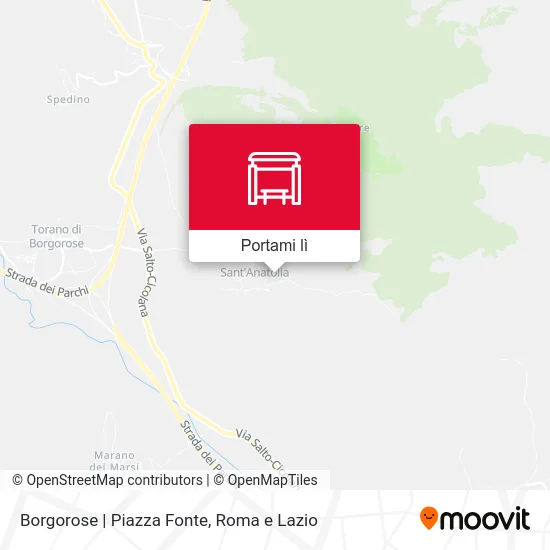 Mappa Borgorose | Piazza Fonte