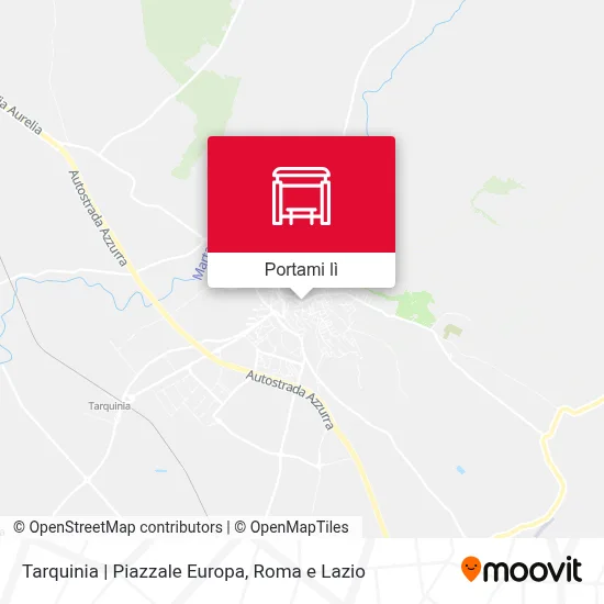 Mappa Tarquinia | Piazzale Europa