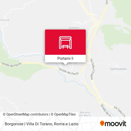 Mappa Borgorose | Villa Di Torano