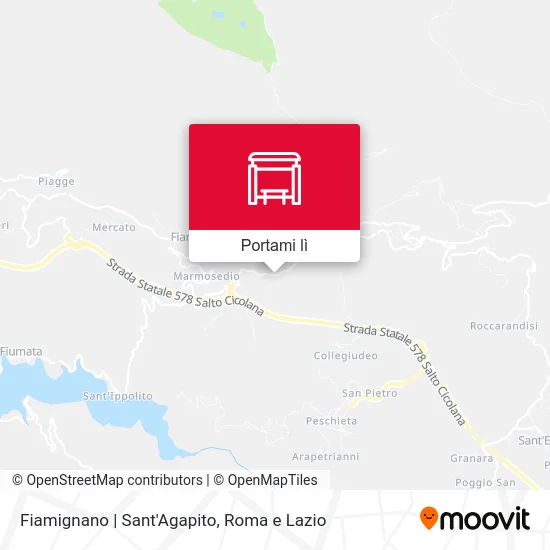 Mappa Fiamignano | Sant'Agapito