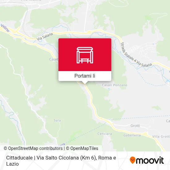 Mappa Cittaducale | Via Salto Cicolana (Km 6)