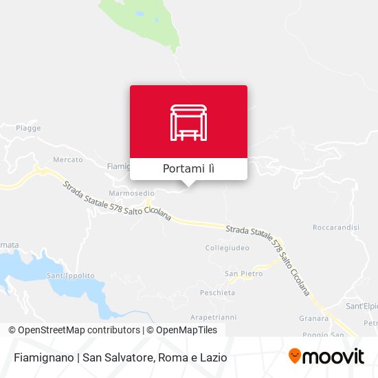 Mappa Fiamignano | San Salvatore