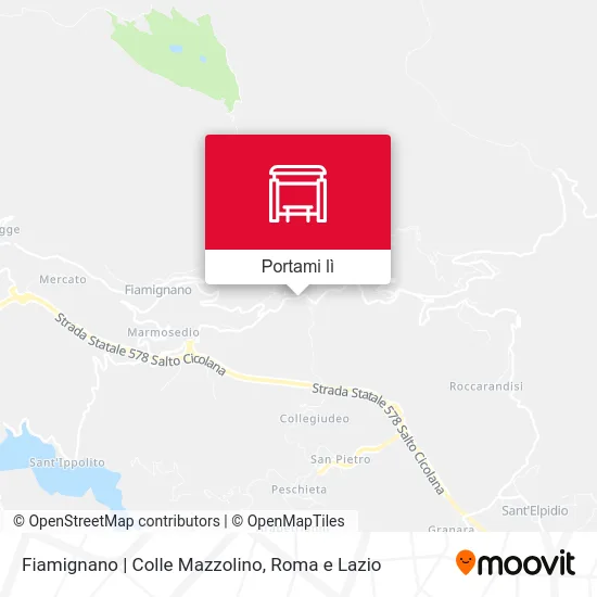 Mappa Fiamignano | Colle Mazzolino