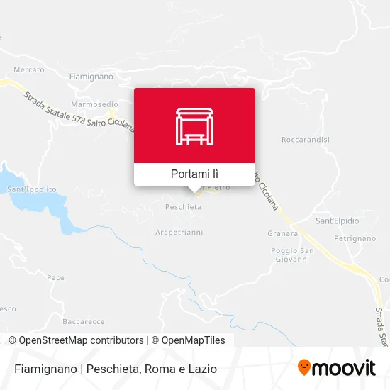 Mappa Fiamignano | Peschieta