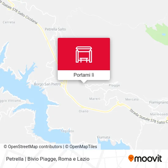 Mappa Petrella | Bivio Piagge