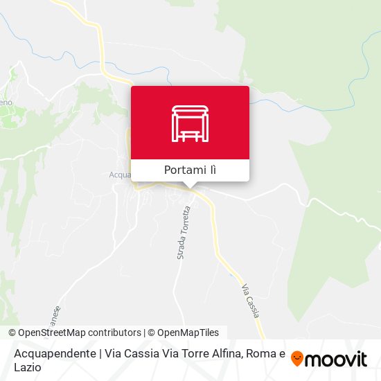 Mappa Acquapendente | Via Cassia Via Torre Alfina