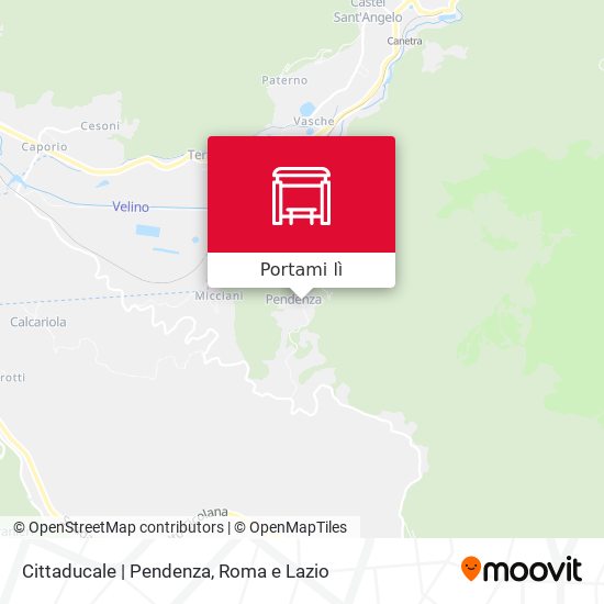 Mappa Cittaducale | Pendenza