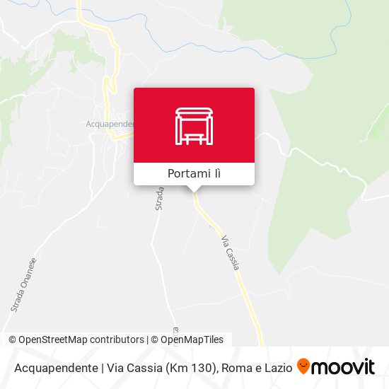 Mappa Acquapendente | Via Cassia (Km 130)