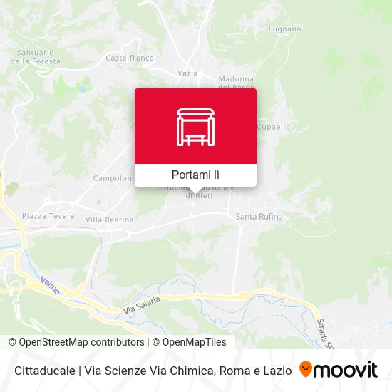 Mappa Cittaducale | Via Scienze Via Chimica