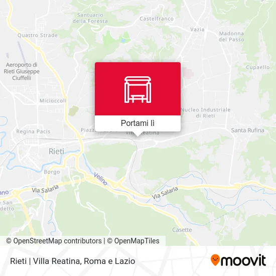Mappa Rieti | Villa Reatina