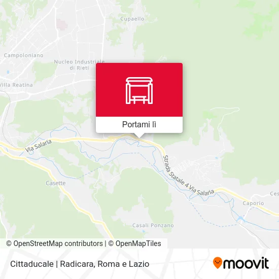 Mappa Cittaducale | Radicara