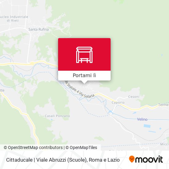 Mappa Cittaducale | Viale Abruzzi (Scuole)
