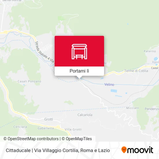 Mappa Cittaducale | Via Villaggio Cortilia