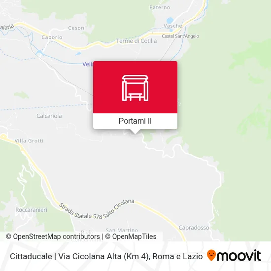 Mappa Cittaducale | Via Cicolana Alta (Km 4)