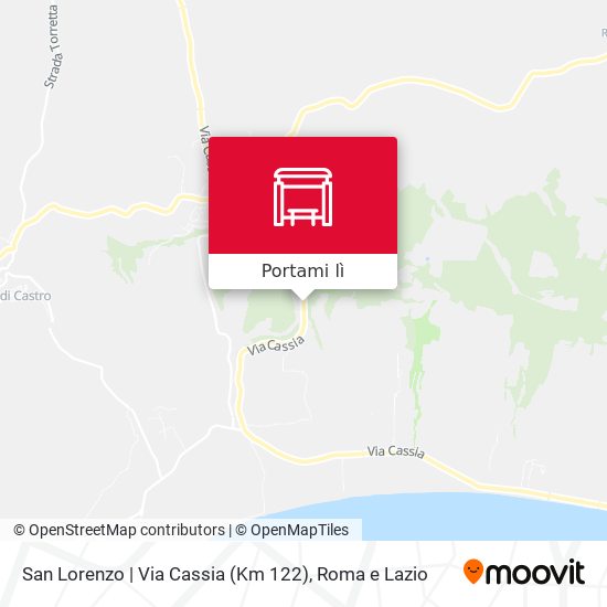 Mappa San Lorenzo | Via Cassia (Km 122)