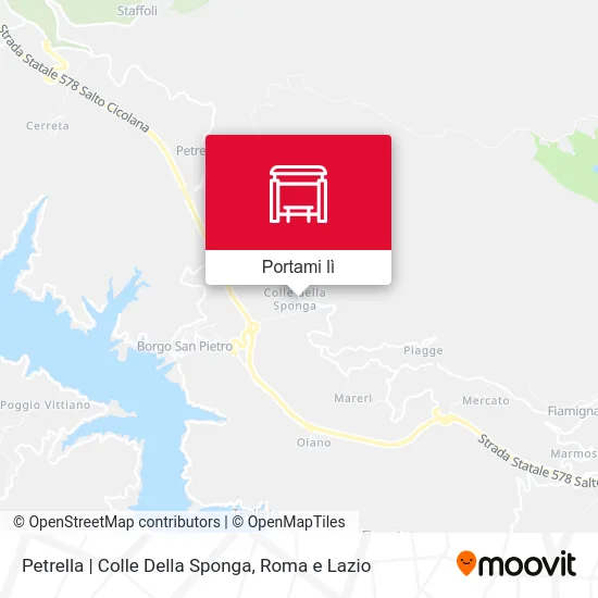 Mappa Petrella | Colle Della Sponga