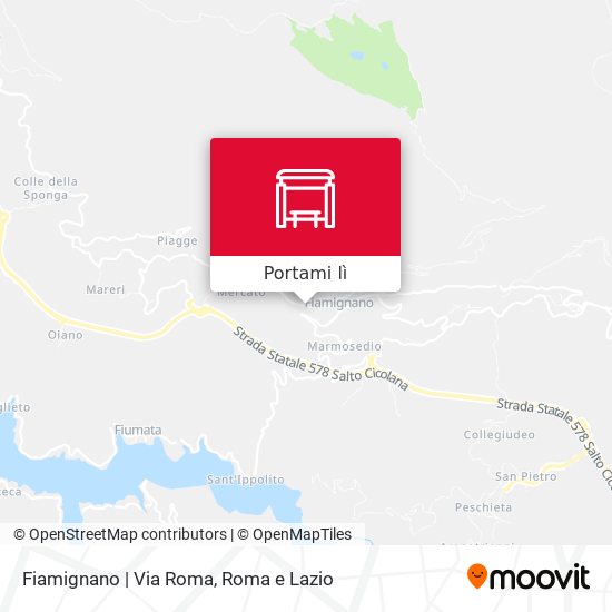 Mappa Fiamignano | Via Roma