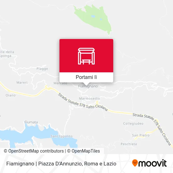 Mappa Fiamignano | Piazza D'Annunzio