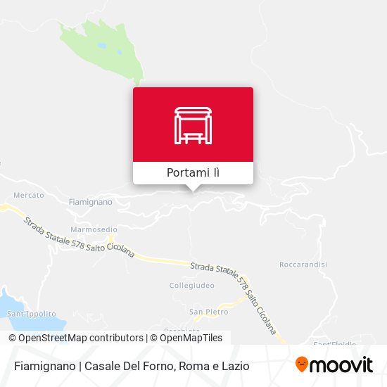 Mappa Fiamignano | Casale Del Forno