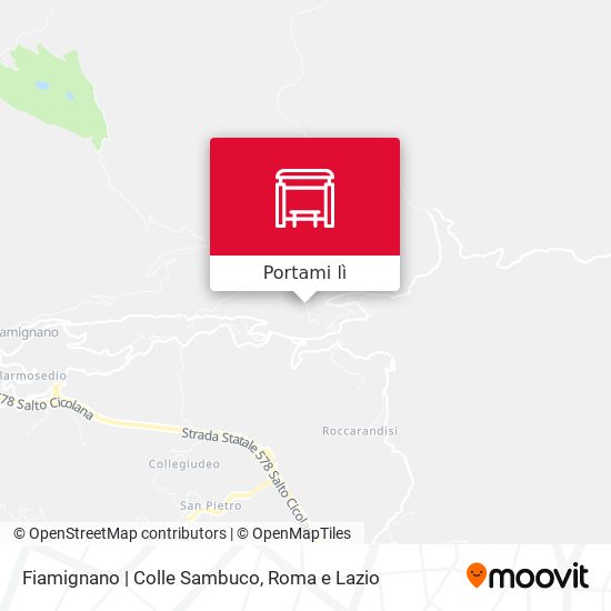 Mappa Fiamignano | Colle Sambuco