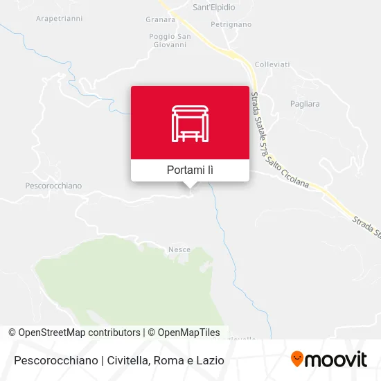 Mappa Pescorocchiano | Civitella
