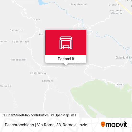Mappa Pescorocchiano | Via Roma, 83