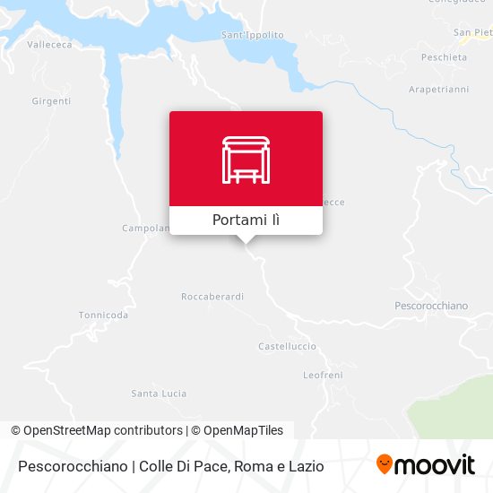 Mappa Pescorocchiano | Colle Di Pace