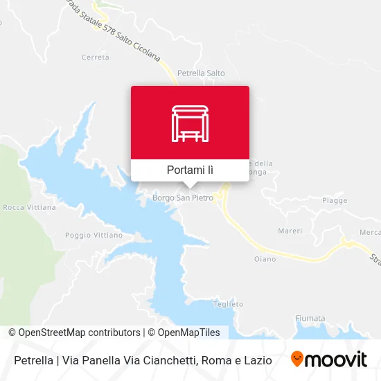 Mappa Petrella | Via Panella Via Cianchetti