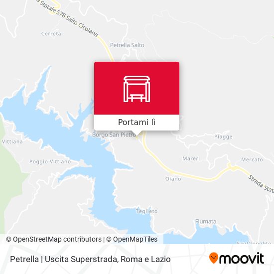 Mappa Petrella | Uscita Superstrada