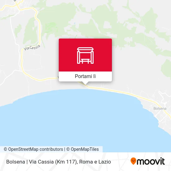 Mappa Bolsena | Via Cassia (Km 117)