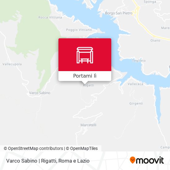 Mappa Varco Sabino | Rigatti
