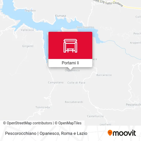 Mappa Pescorocchiano | Opanesco