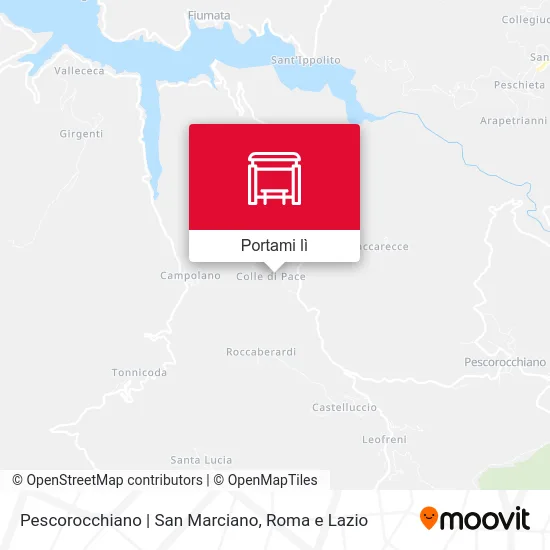 Mappa Pescorocchiano | San Marciano