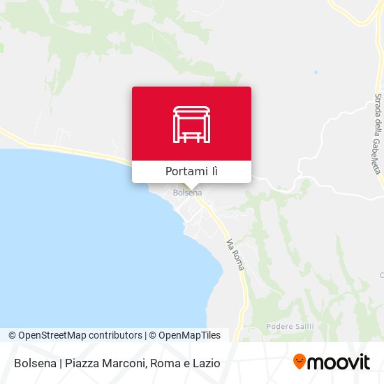 Mappa Bolsena | Piazza Marconi