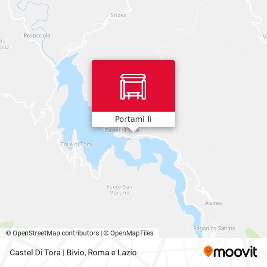 Mappa Castel Di Tora | Bivio
