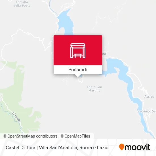 Mappa Castel Di Tora | Villa Sant'Anatolia