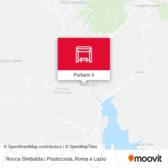 Mappa Rocca Sinibalda | Posticciola