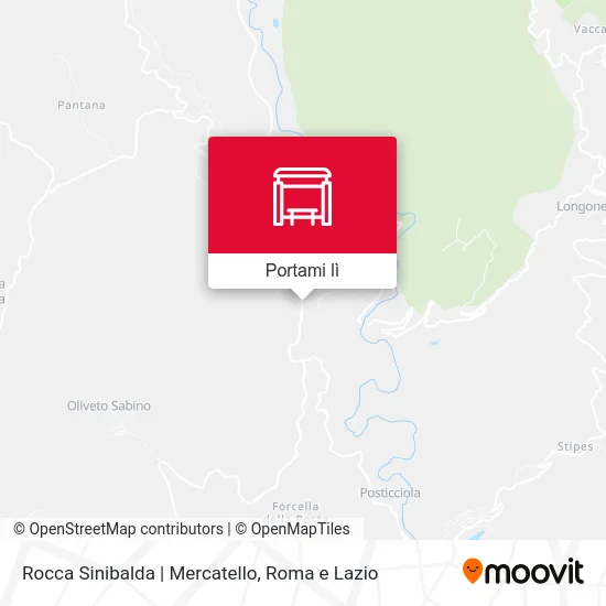 Mappa Rocca Sinibalda | Mercatello