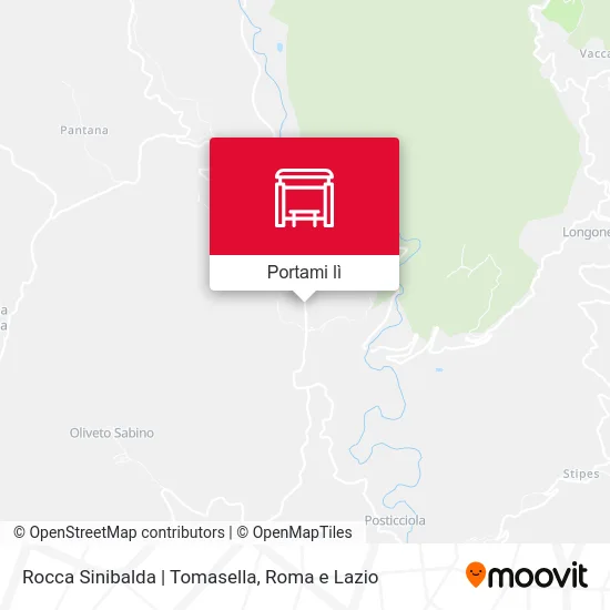 Mappa Rocca Sinibalda | Tomasella